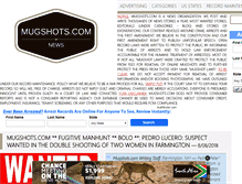 Tablet Screenshot of mugshots.com